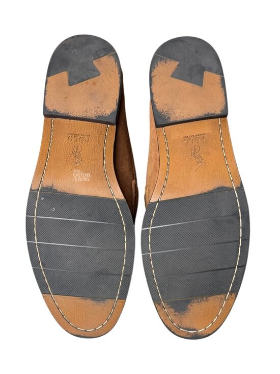 Size 10.5 Polo Ralph Lauren Alston Suede Penny Loafer \'Brown\' 17953 Pre-Owned main image 4
